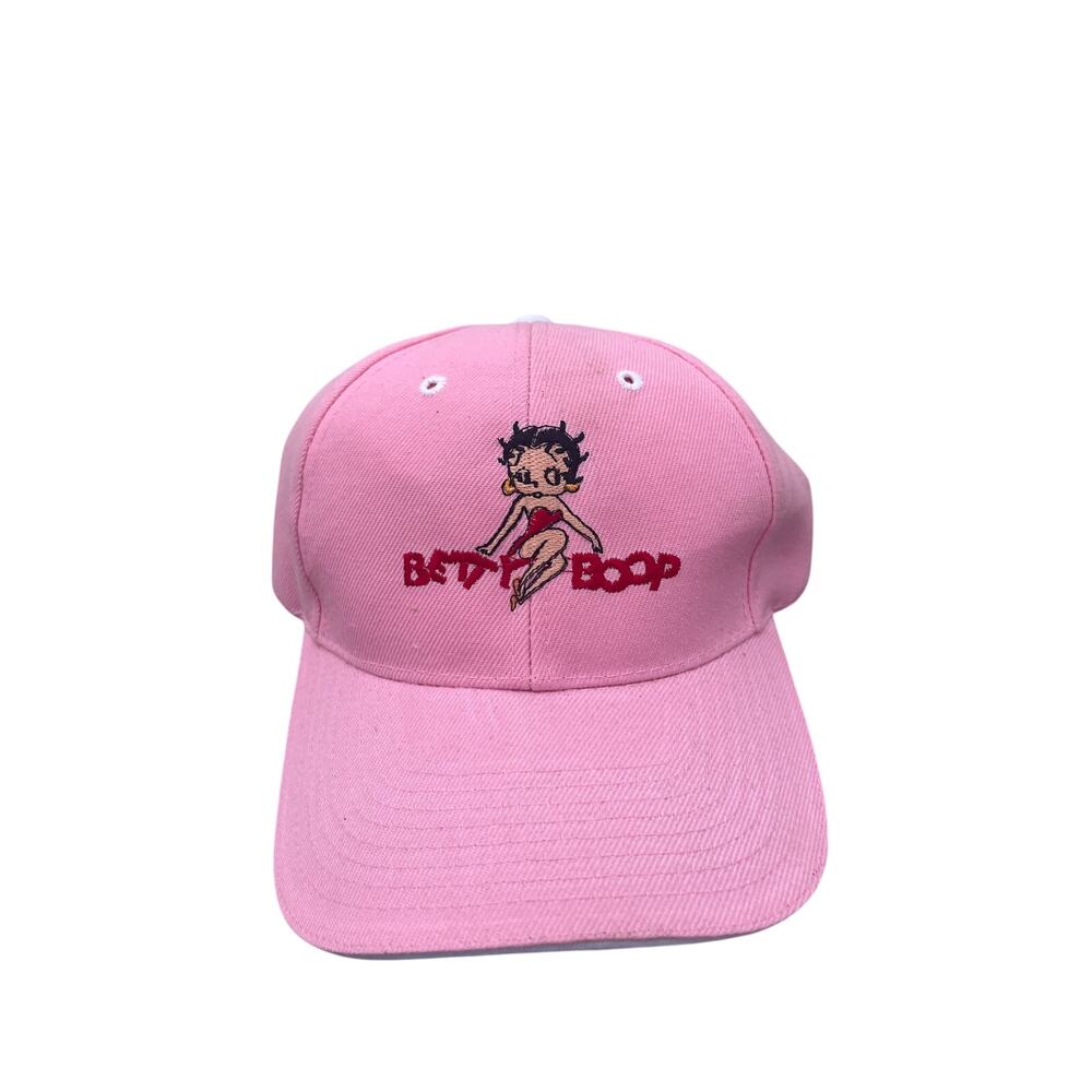 Vintage 2005 Pink Betty Boop Cap Baseball Hat Adjustable City Hunter Used
